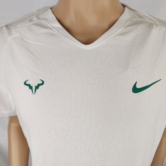 Nike Men’s Rafa Dri-FIT ADV Short-Sleeve Tennis Knit Top Shirt Men XL FD5409-100 - Picture 2 of 11